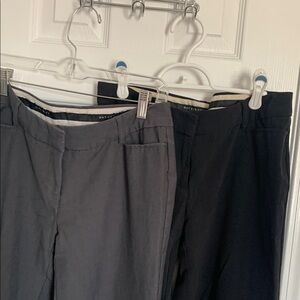Two pairs of wide leg dress pants